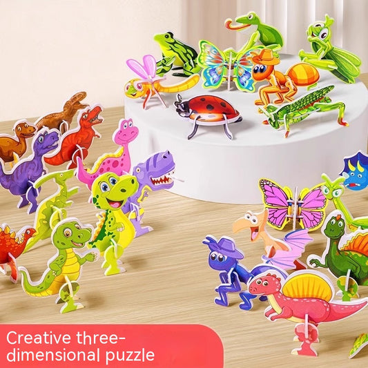 3D Animal and Insect Foam Puzzle Set – 25 Mini Models for Kids