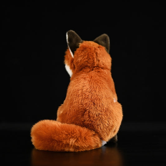 Realistic Red Arctic Fox Plush Toy – 27 cm Soft Cuddle Buddy