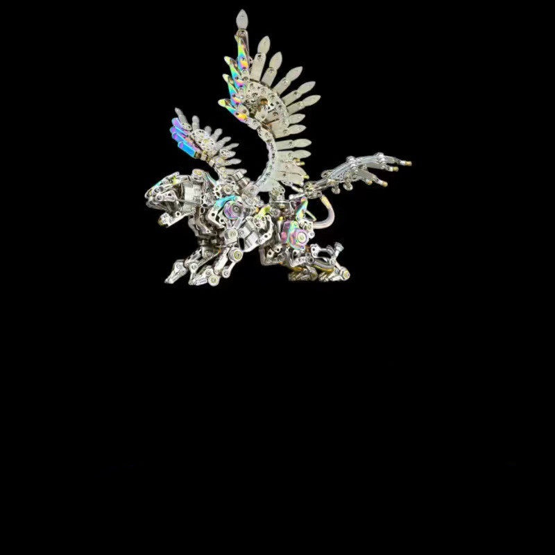 3D Metal Puzzle – Mechanical Tiger & Dragon Claw Lamp – Stainless Steel DIY Model Kits