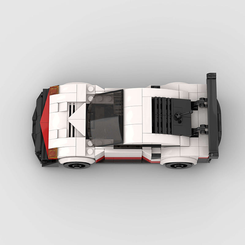 White Track Coupe Building Blocks, 291 pcs (16.5 × 7.5 × 5.5 cm)