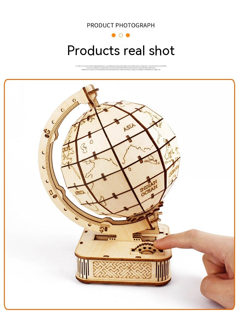 3D Wooden Puzzle - Earth Instrument - DIY Model Kit