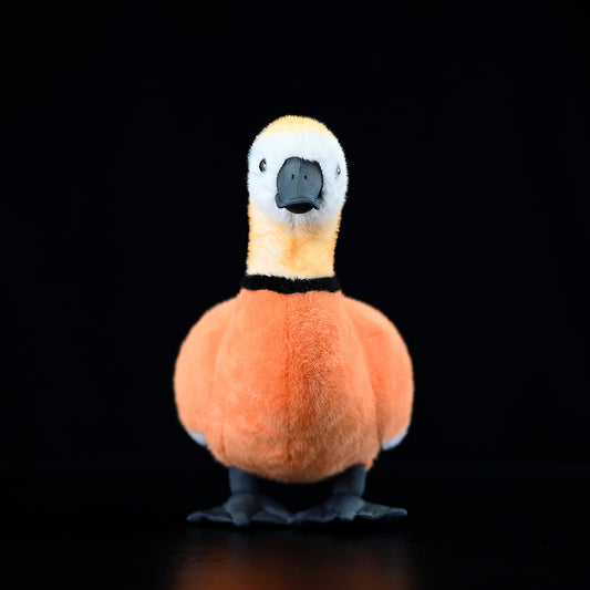 Realistic Red Duck Plush Toy, 28 cm Height and 30 cm Length