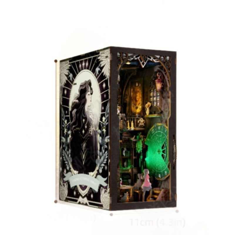 Magic THALO Tarot Book Nook DIY Wooden 3D Kit with LED