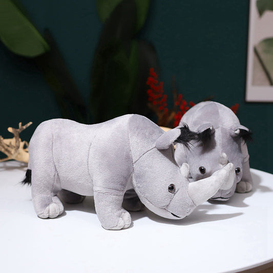 Rhino Plush Toy 35 cm Soft Safari Buddy