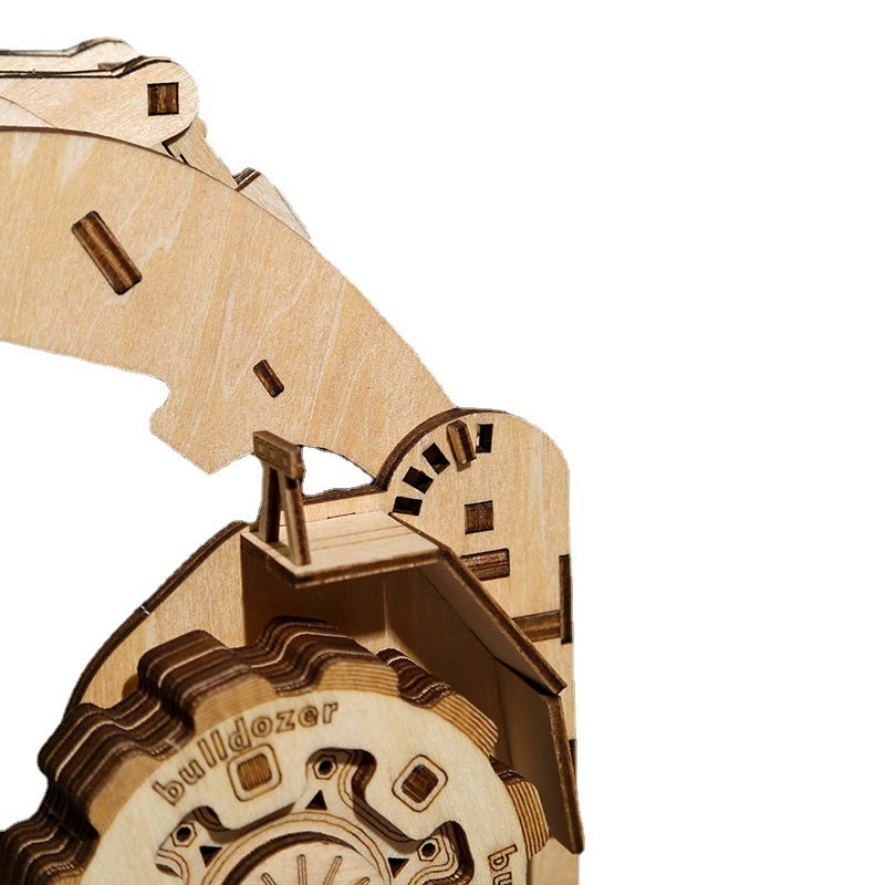 3D Wooden Puzzle – Wooden Forklift - DIY Model Kit