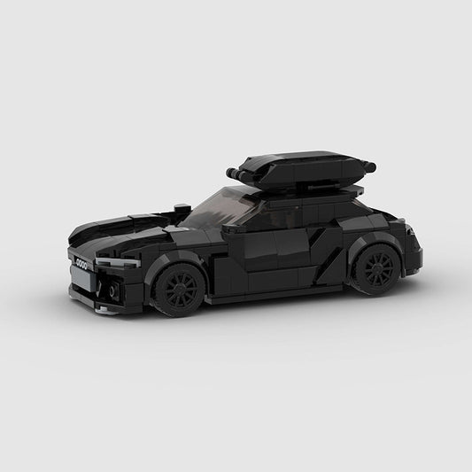 RS6-Style Black Performance Wagon MOC Building Blocks Model – 351 pcs