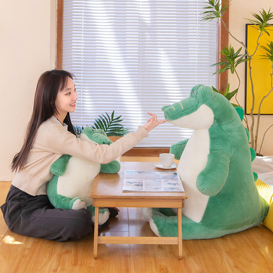 Lazy Crocodile Plush Pillow - Giant Huggable Toy (45/60/80/100 cm)