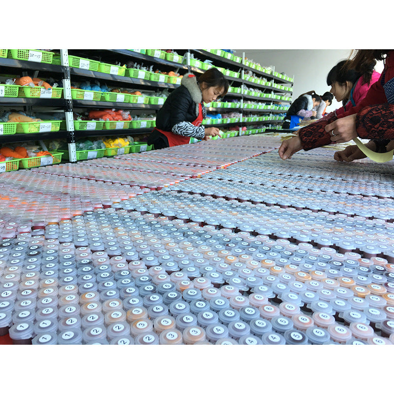 Flower Basket Paint by Numbers Kit 40×50 cm - Linen Canvas