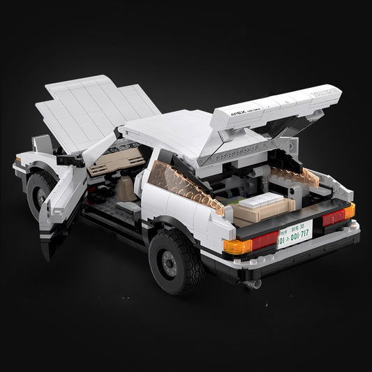 Initial D AE86 Trueno Brick Car C61024: Manual or RC Motorized