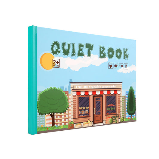 Quiet Book Sticker Activity for Kids – Traffic, Animals, Numbers, Veggies (5 Pages)