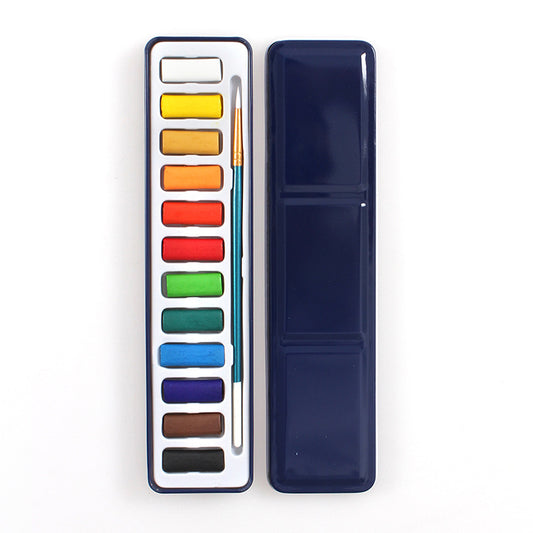 Xiller Solid Watercolor Beginner Set in Metal Tin (12/18/24 Colors)