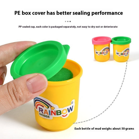 1200g Canned Colored Clay Supplement Wheat Meal Flour Handmade Plasticene Clay