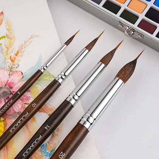 Petal-Shaped Watercolor Brush Single and Sets