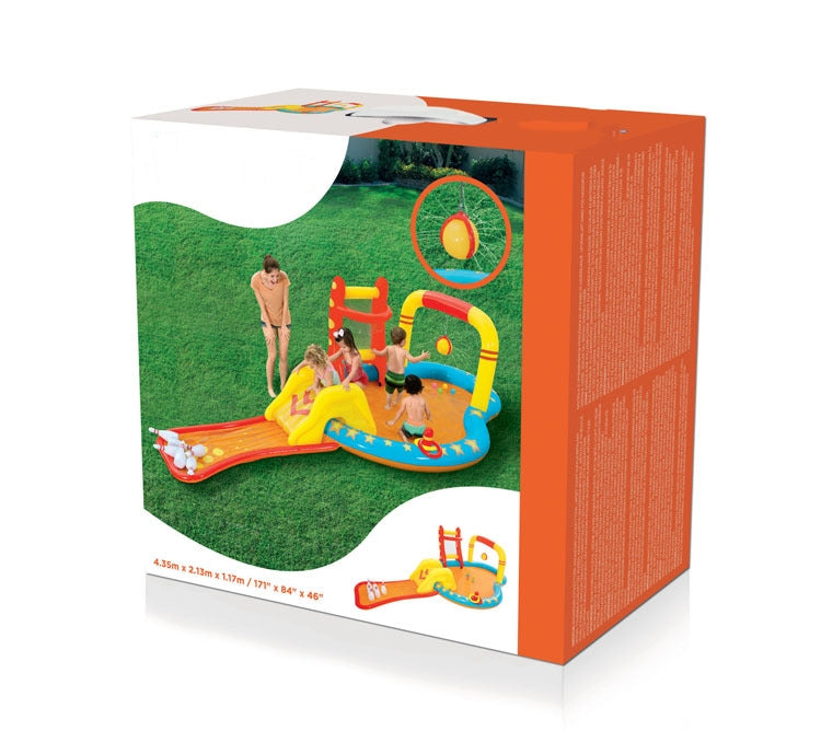 Bowling Water Park Inflatable Play Center With Slide – 4.35 m