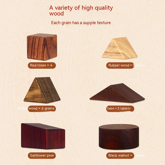 Multi-Wood Geometric Cognition Board – Slide & Match (Ages 2+)