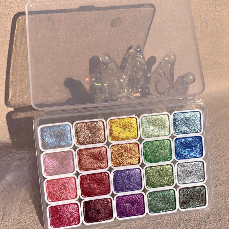 Pearlescent Watercolor Paint Set, 60 Colors in 1 ml Pans