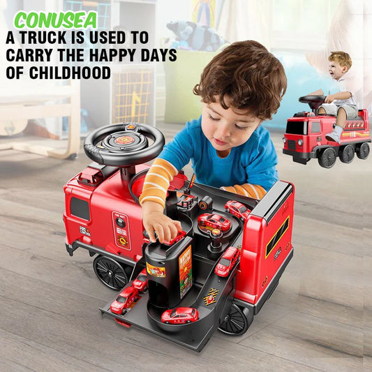 Kids Ride-On Cars - Electric or Slide in Police, Fire, Space