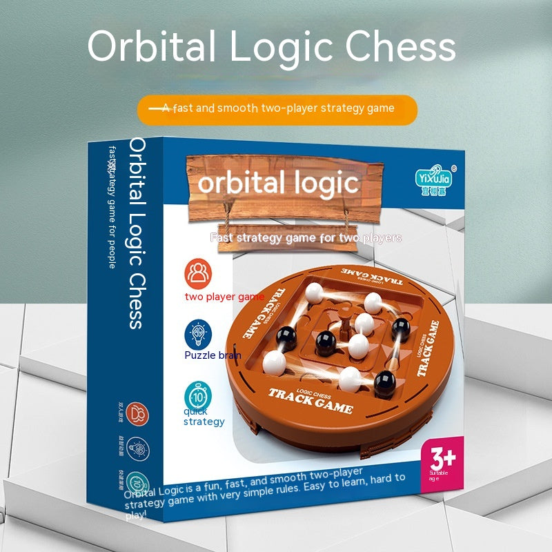 Track Logic Chess — 2-Player Strategy Marble Board
