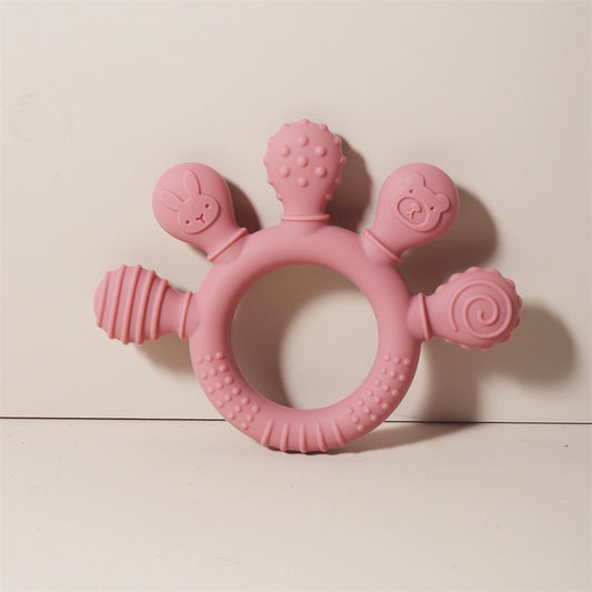 Silicone Palm Teether With Storage Case | Multi-Texture, 3+ Months
