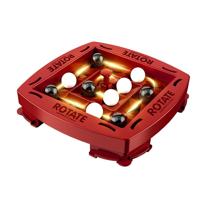Track Logic Chess Rotating 4-in-a-Row Marble Game