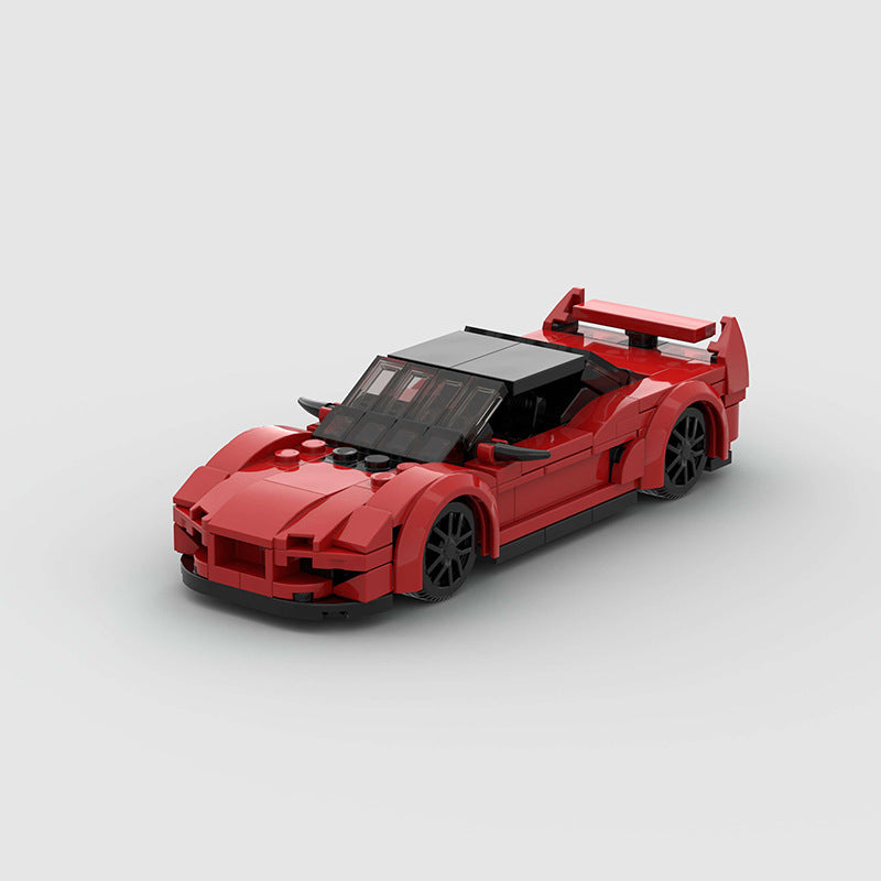 NSX-Style Sports Car Building Bricks Model – Small Scale