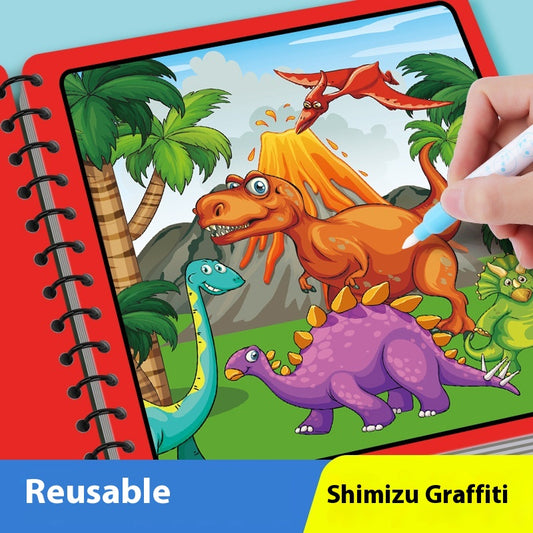 Magic Water Coloring Books (5-Pack) with Refillable Pen