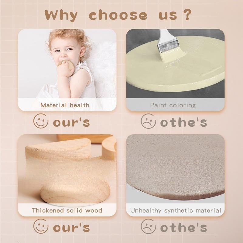 Wooden Moon Phases Learning Board – Montessori Puzzle for Toddlers