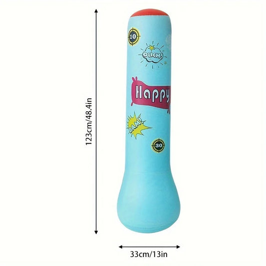 Inflatable Kids Boxing Column 120–123 cm, Water-Weighted Base (PVC)