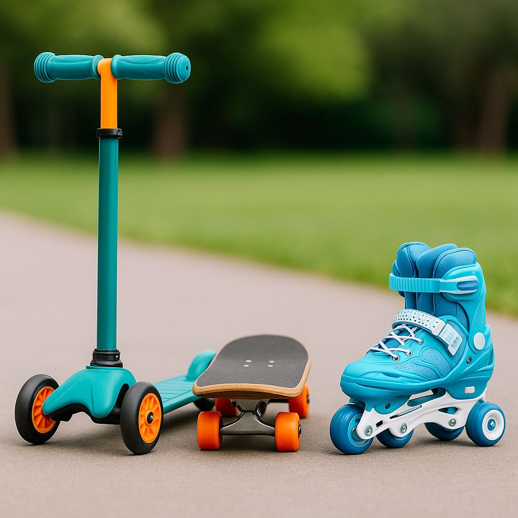 Scooters, Skateboards & Skates