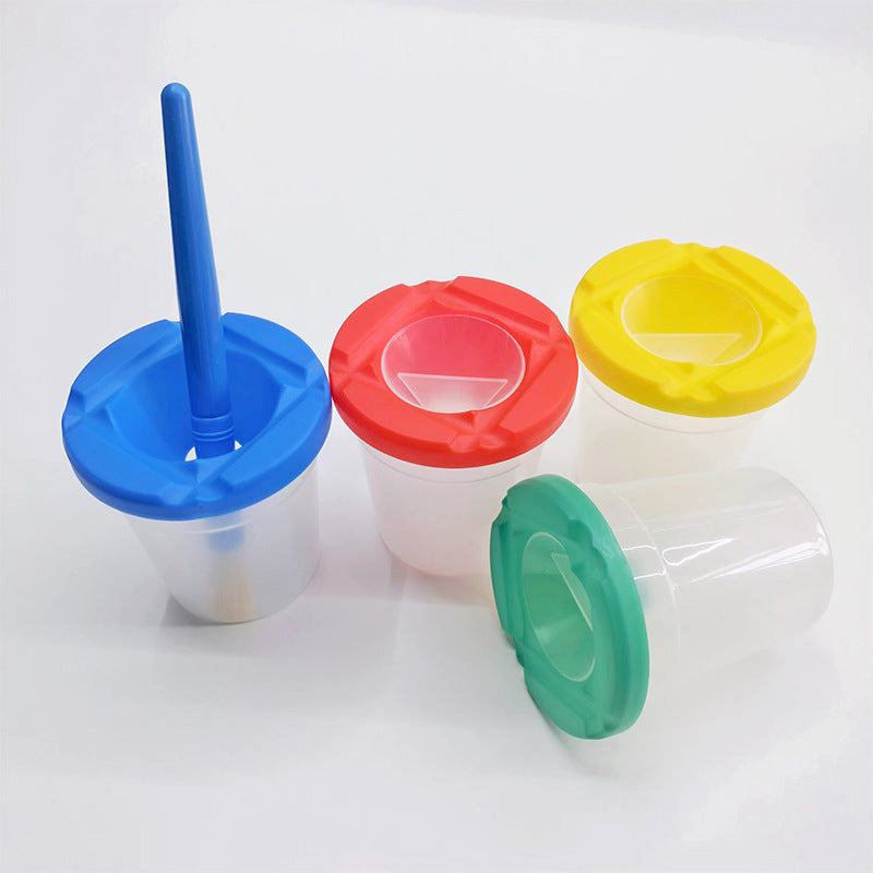 Anti-Spill Brush Cleaning Cup for Kids and Artists
