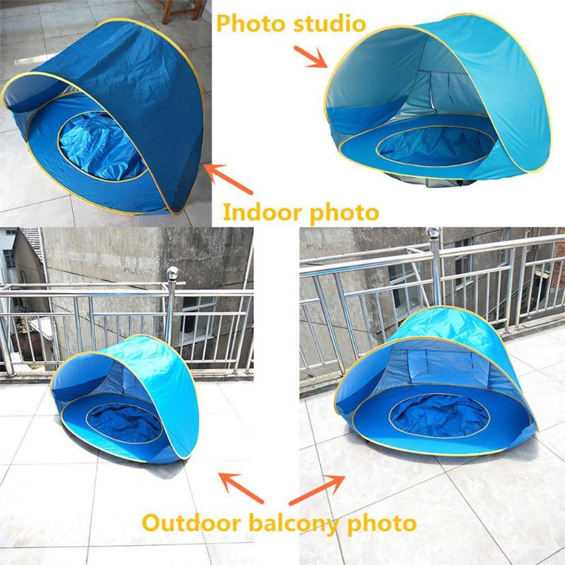 Pop-up Baby Beach Tent with Mini Pool and UPF 50+ Sun Shade