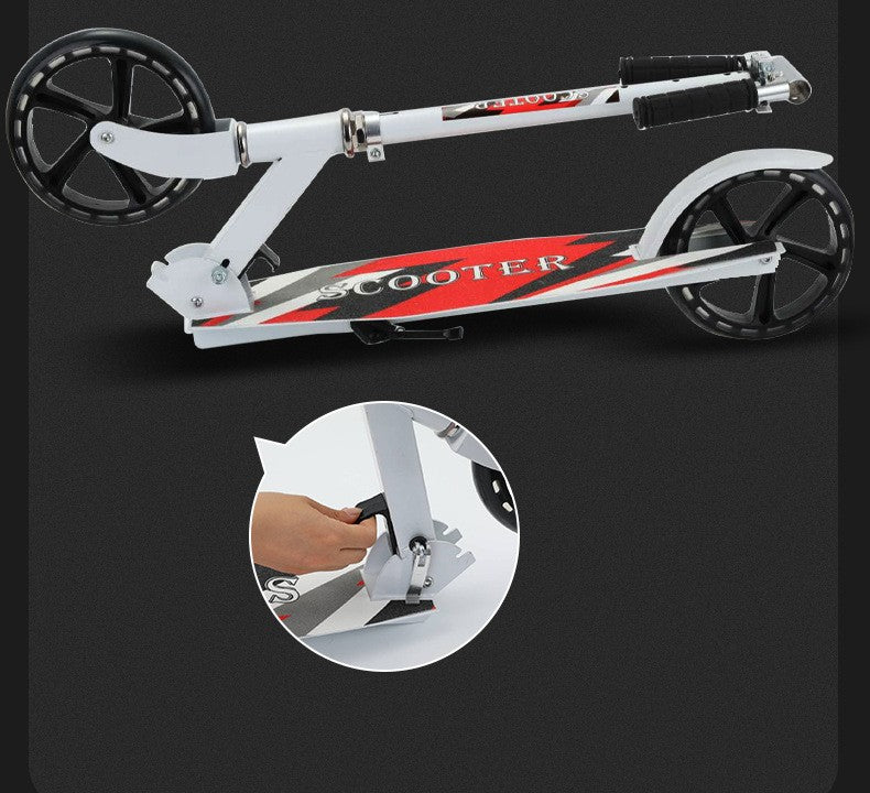 Foldable Big-Wheel Scooter for Teens & Adults – Lightweight Campus Ride