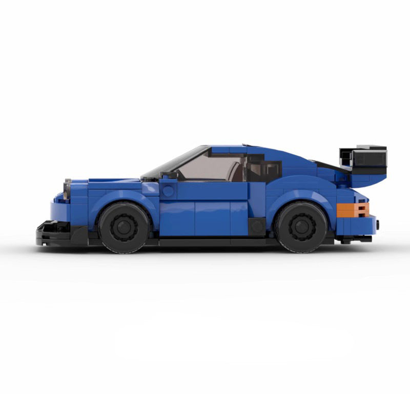 RWB-Style Blue 911 Sports Car MOC Building Blocks Model (8-Stud)
