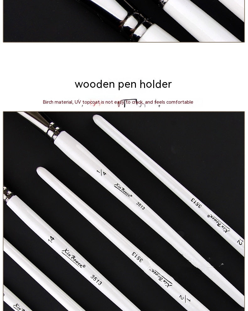 12-Piece Nylon Paint Brush Set for Watercolor, Acrylic and Oil