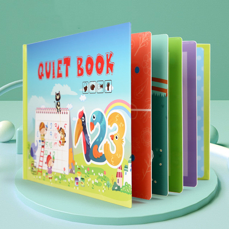 Quiet Book Sticker Activity for Kids – Traffic, Animals, Numbers, Veggies (5 Pages)