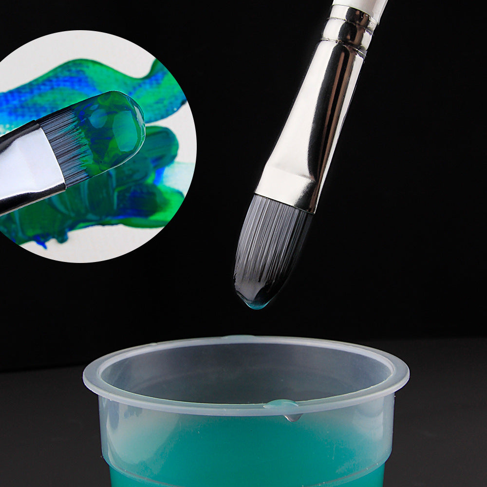 12-Piece Nylon Paint Brush Set for Watercolor, Acrylic and Oil