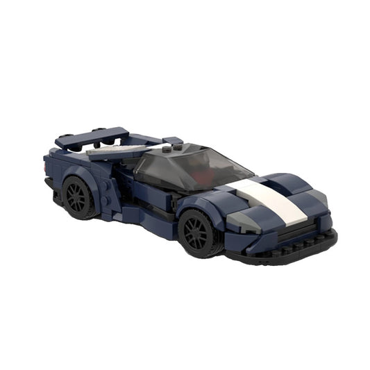 GT Roadster-Style Sports Car Building Blocks, 274 pcs, Navy Blue