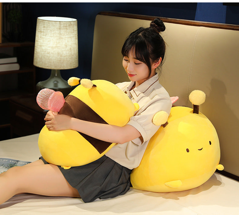 Little Bee Plush Toy Pillow – Super Soft Cuddly Cushion (35/50/70 cm)