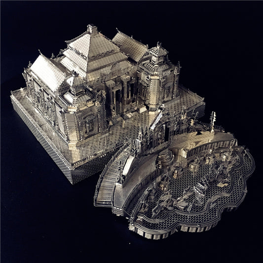3D Metal Puzzle - Stainless Steel Architectural Model – 157 Pieces (Age 14+)