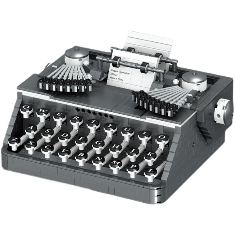 Retro Creative Building Blocks: Typewriter, Phone, Gramophone & More