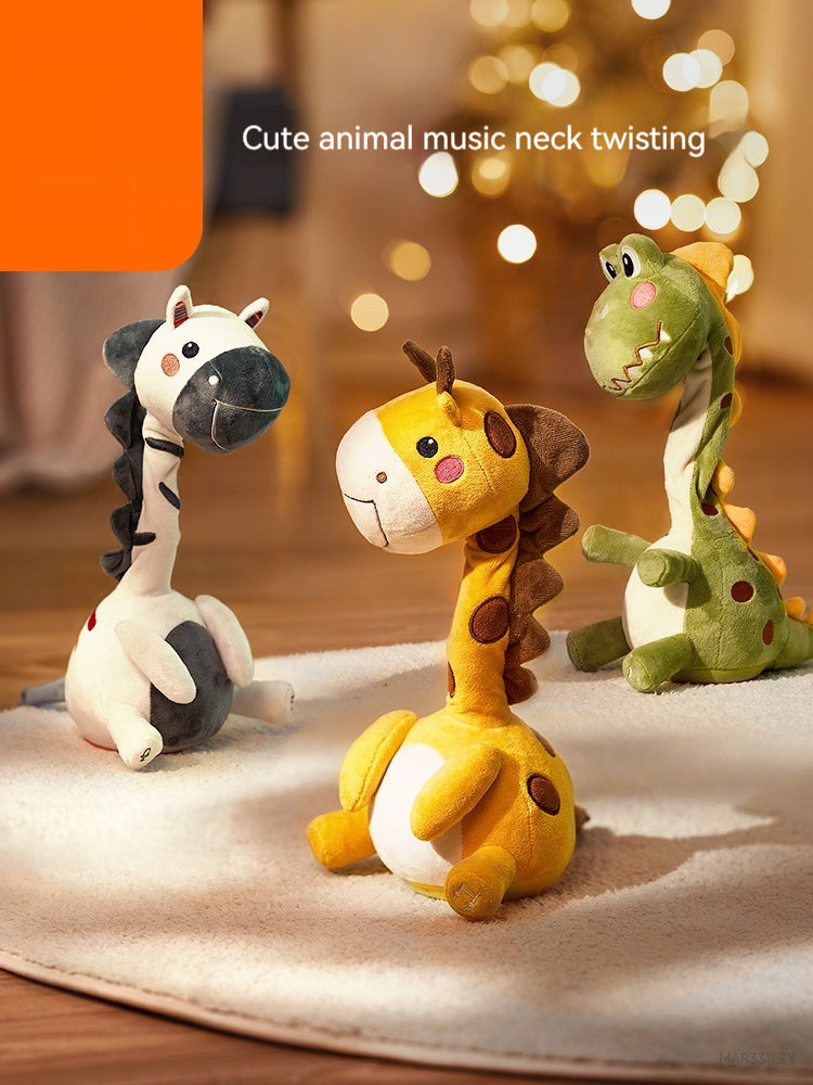 Interactive Talking Animal Plush – Records & Repeats (Giraffe/Zebra/Dino)
