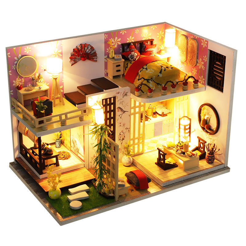 DIY Cottage House - Bamboo Maple Miniature House Kit - Wooden Japanese Loft Villa