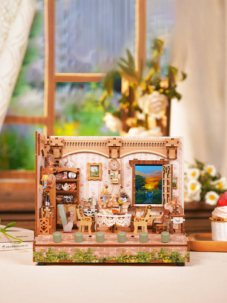 DIY Scene Cottage Miniature House Kit - 3D Wooden Room Decor (4 Models)