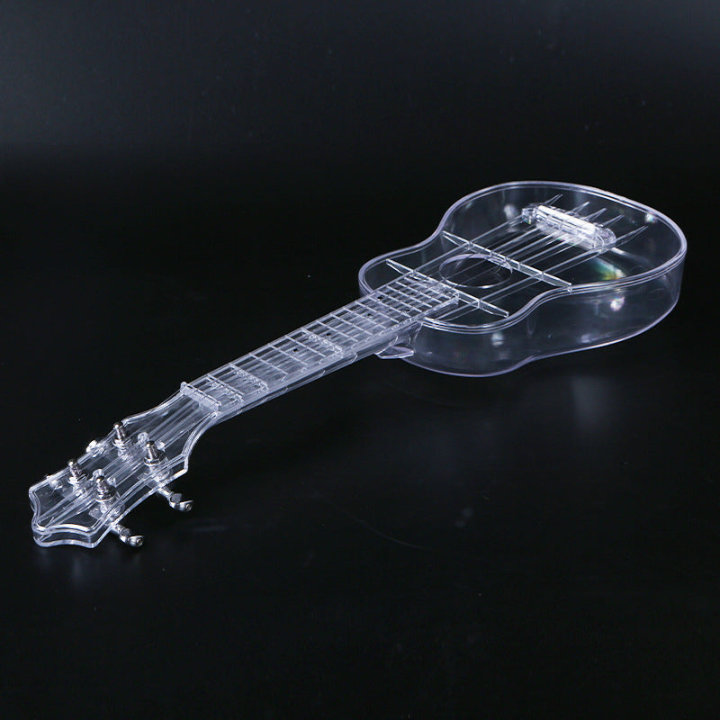 21-Inch Transparent Ukulele for Kids – Beginner Small Guitar