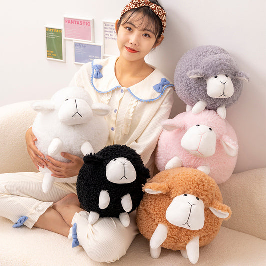 Round Spherical Lamb Plush - Soft Ball Sheep Toy in 40 and 50 cm
