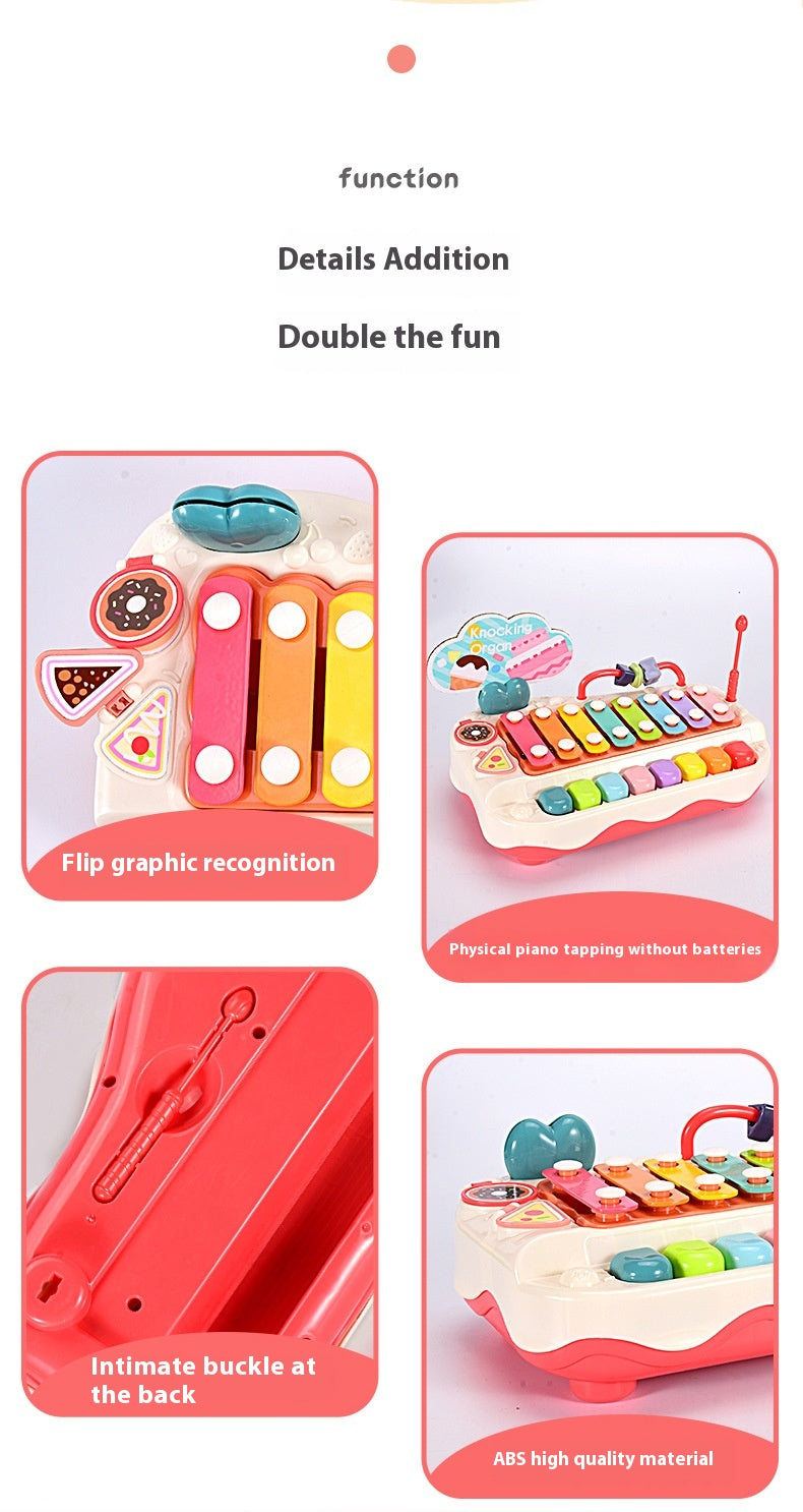 2-in-1 Baby Xylophone Piano – Educational Eight-Tone Toy