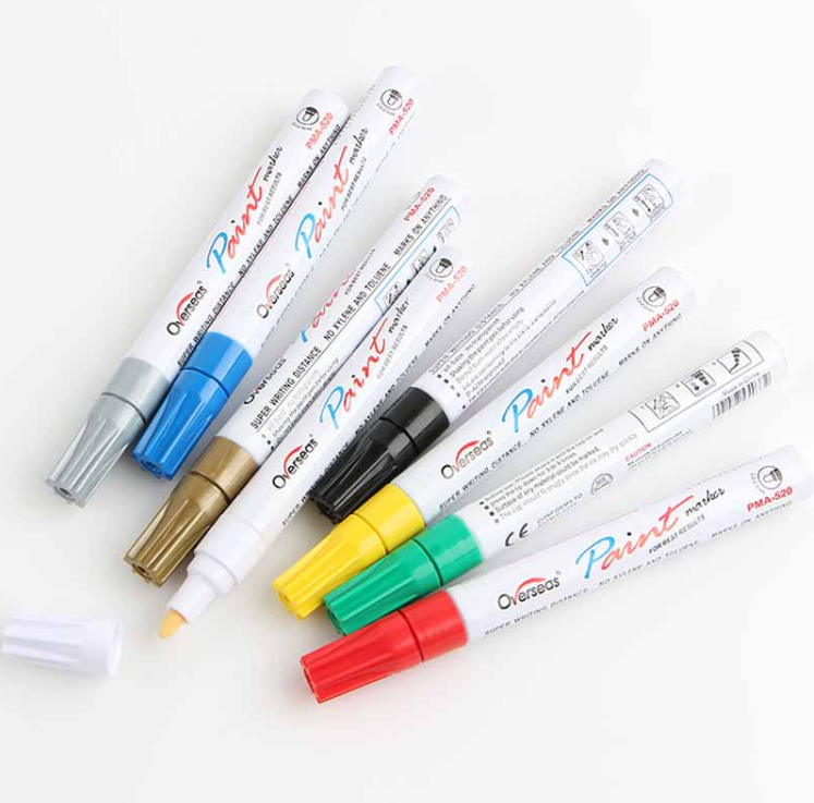 Oil-Based Paint Marker Pen for Metal, Glass, Rubber and Tires