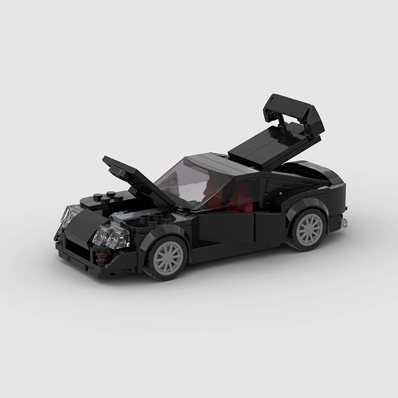 Black Supercar 8-Stud Building Blocks (285 pcs, 16×7×6 cm)