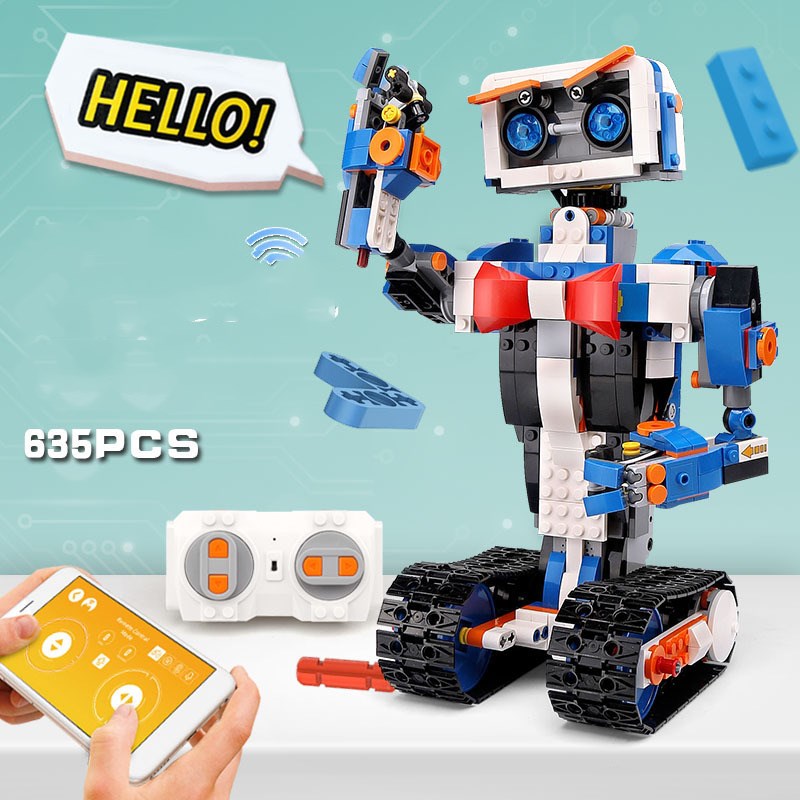 Programmable Robot Building Blocks – 635-Piece STEM Smart Toy