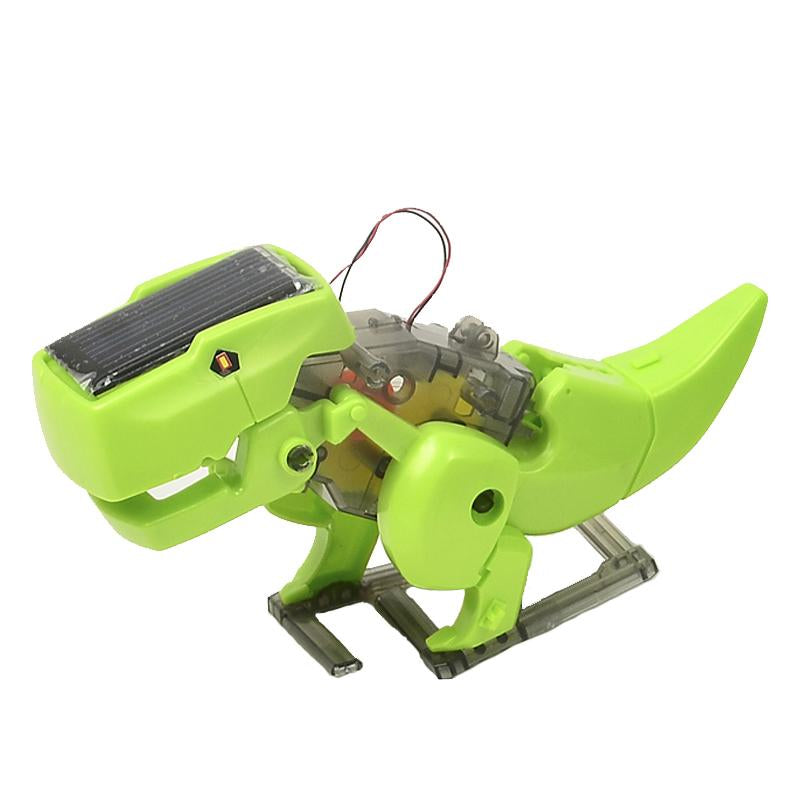 4-in-1 Solar Powered Transforming Dino Robot STEM Kit
